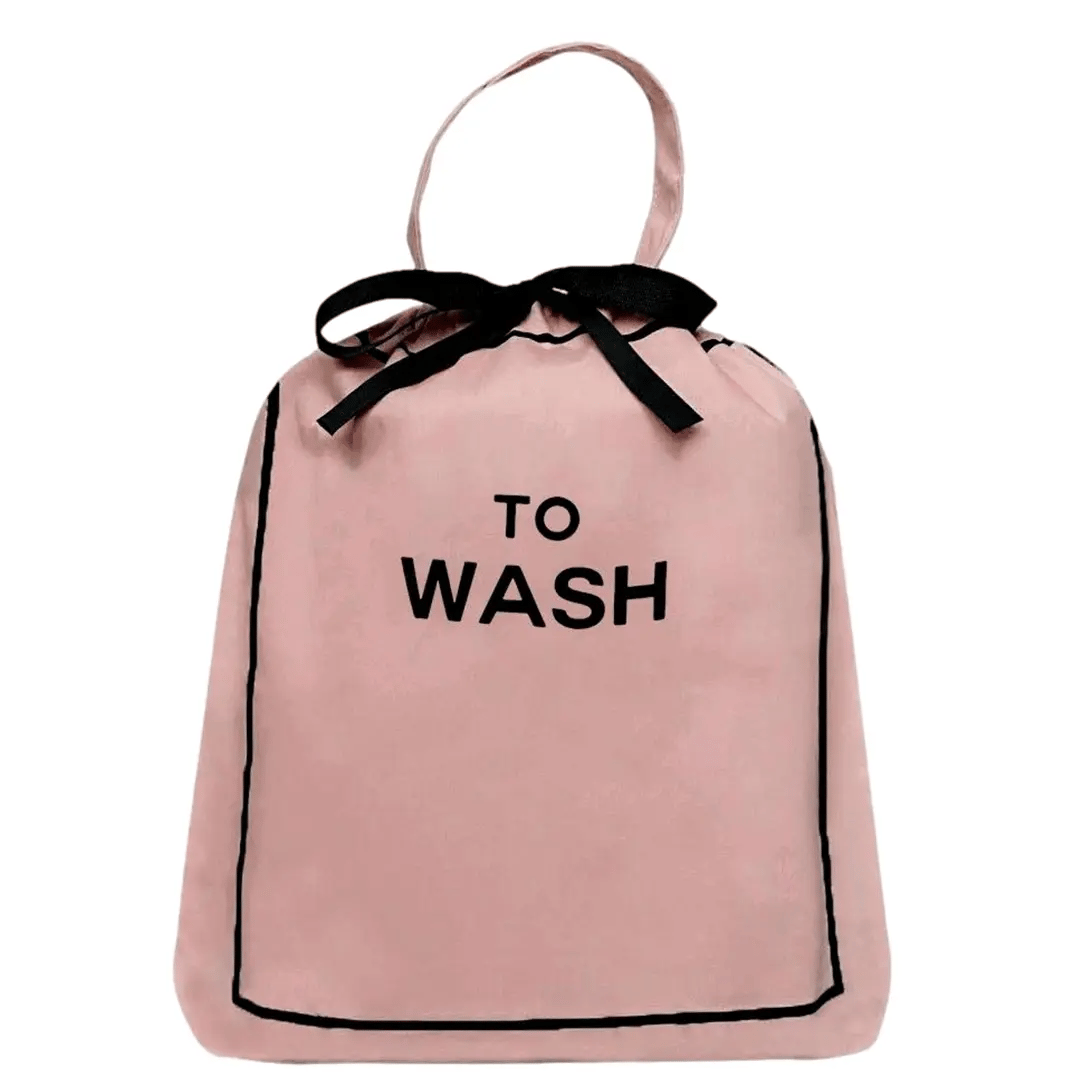 To Wash Laundry Bag, Pink/Blush - Concordia Style Boutique