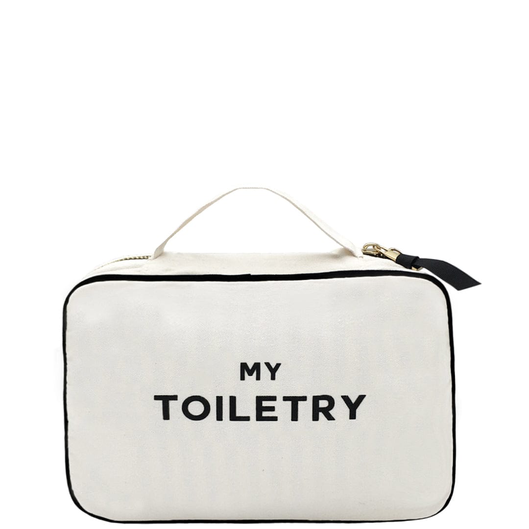 Folding/Hanging Toiletry Case, Cream - Concordia Style Boutique