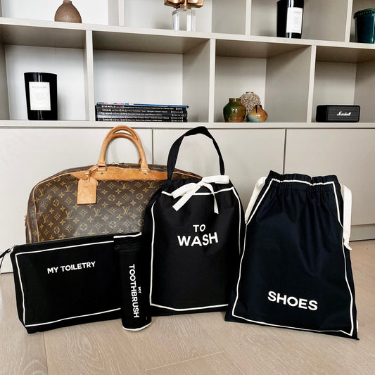 Toiletry Travel Gift Set Deal 4-Pack, Black - Concordia Style Boutique