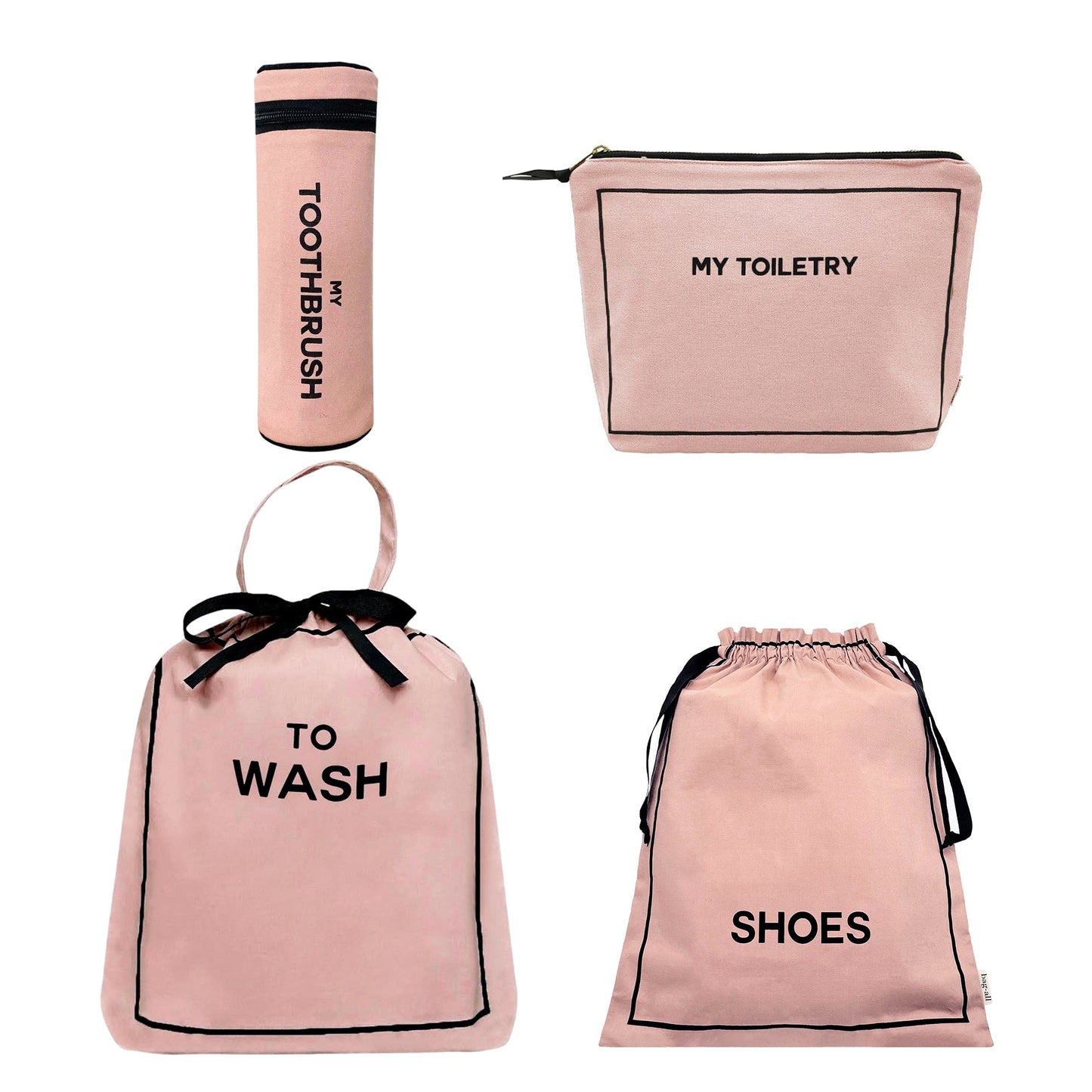 Toiletry Travel Gift Set Deal 4-Pack, Pink/Blush - Concordia Style Boutique