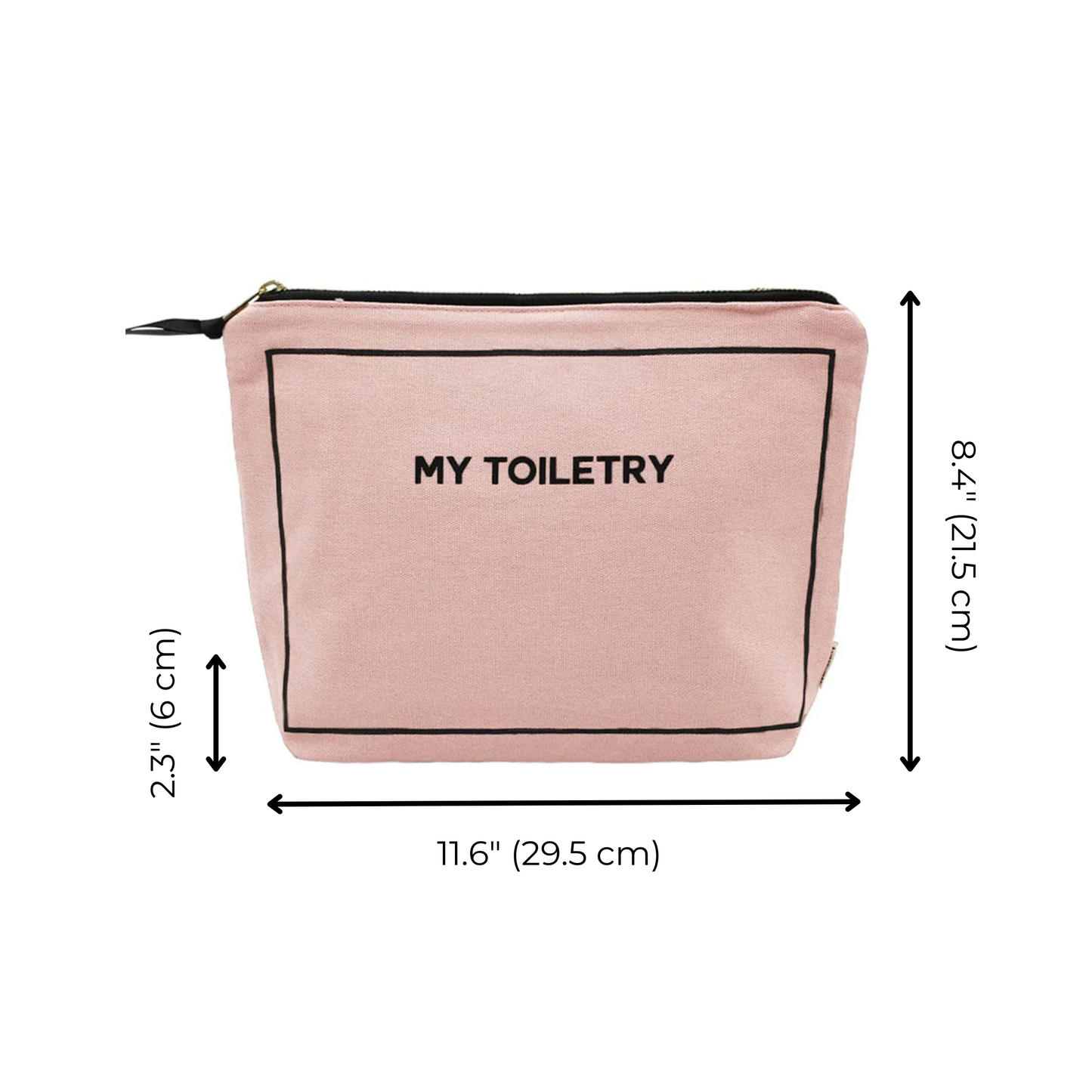 Toiletry Pouch with Coated Lining, Pink/Blush - Concordia Style Boutique