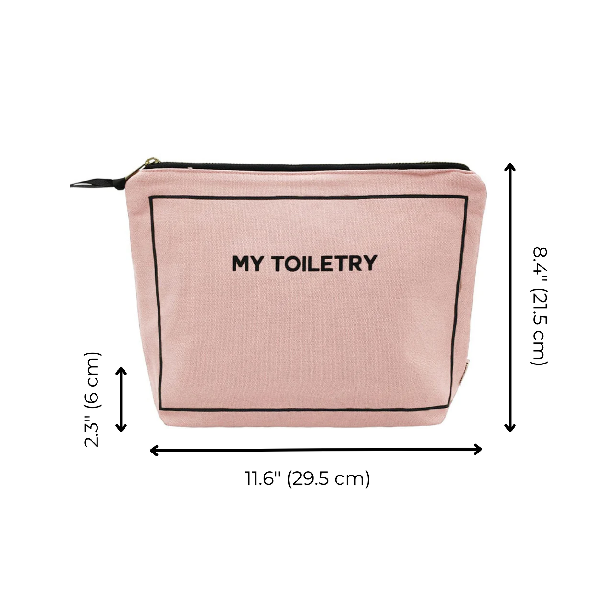 Toiletry Pouch with Coated Lining, Pink/Blush - Concordia Style Boutique