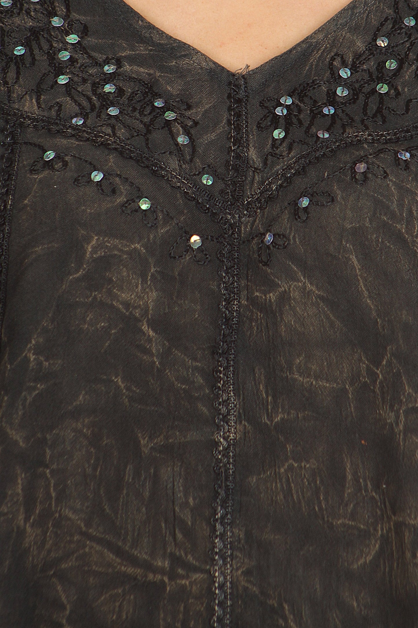 Sakkas Hope Embroidery And Seqiun Accents Summer Blouse - Concordia Style Boutique