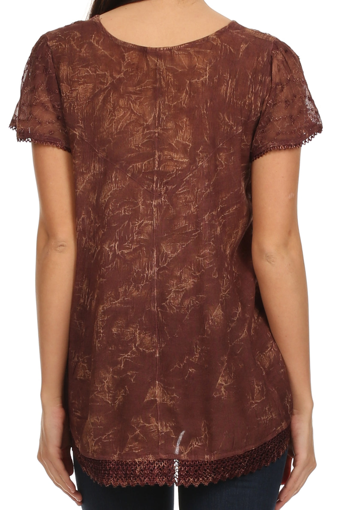 Sakkas Hope Embroidery And Seqiun Accents Summer Blouse - Concordia Style Boutique