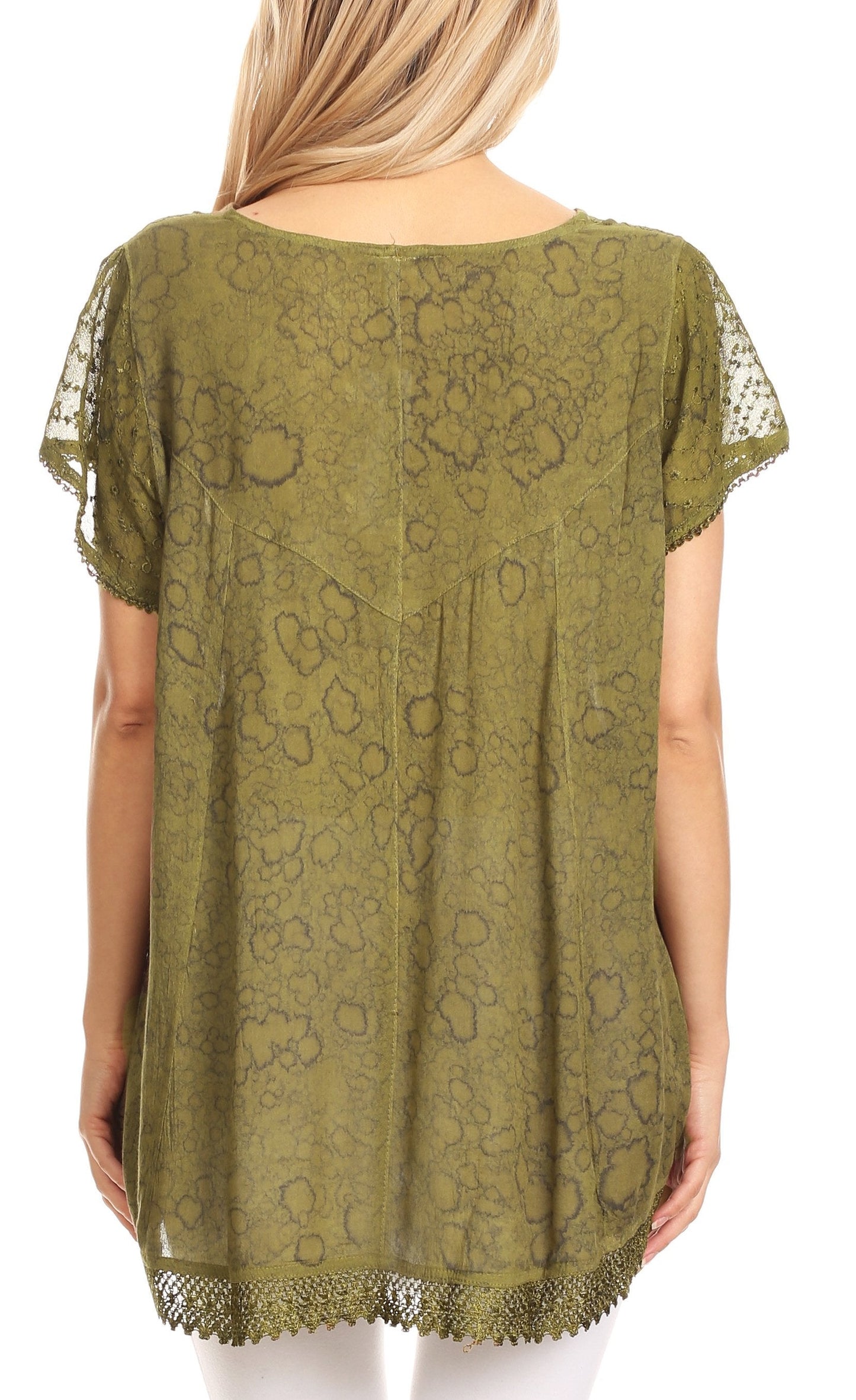 Sakkas Charolette Embroidery And Seqiun Accents Blouse - Concordia Style Boutique