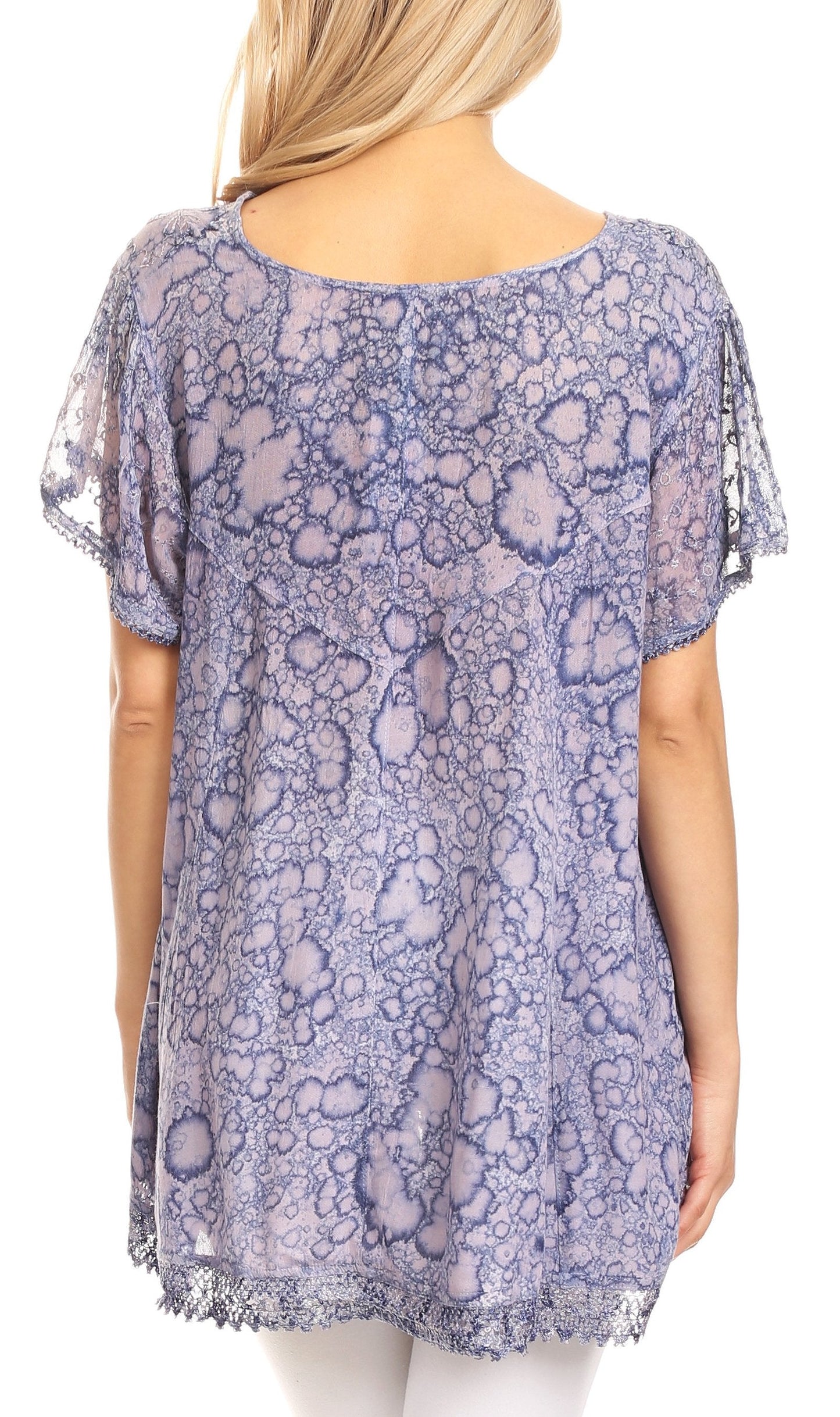 Sakkas Charolette Embroidery And Seqiun Accents Blouse - Concordia Style Boutique