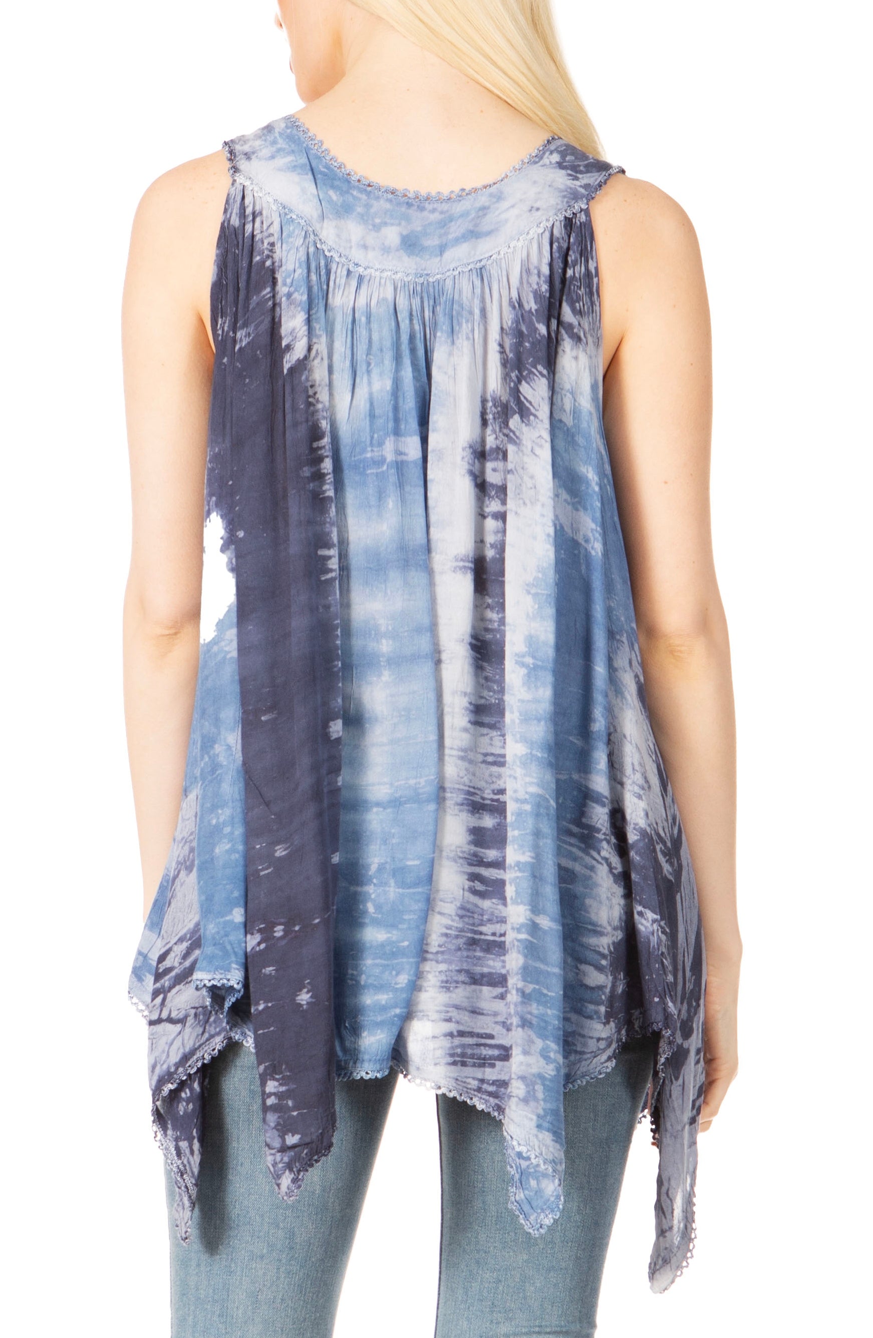 Sakkas Ligia Women's Sleeveless Tie Dye Tank Top: Classic Casual Loose Fit for Summer - Concordia Style Boutique