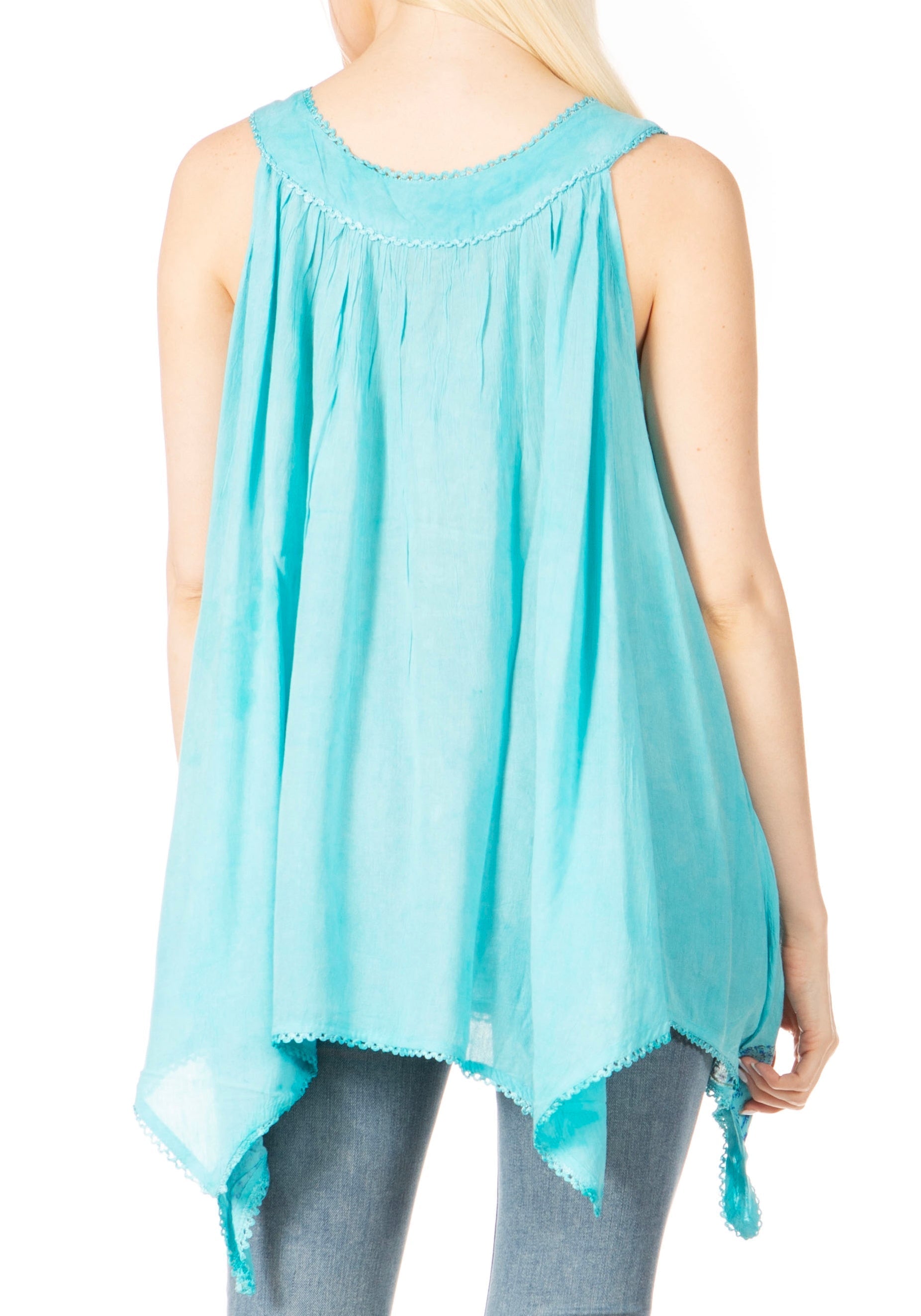 Sakkas Ligia Women's Sleeveless Tie Dye Tank Top: Classic Casual Loose Fit for Summer - Concordia Style Boutique