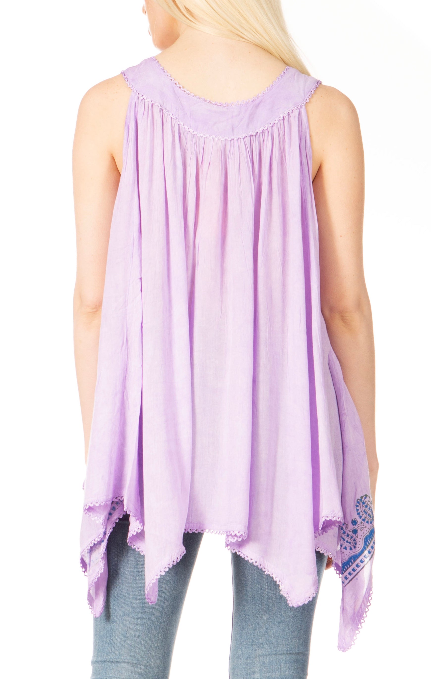 Sakkas Ligia Women's Sleeveless Tie Dye Tank Top: Classic Casual Loose Fit for Summer - Concordia Style Boutique