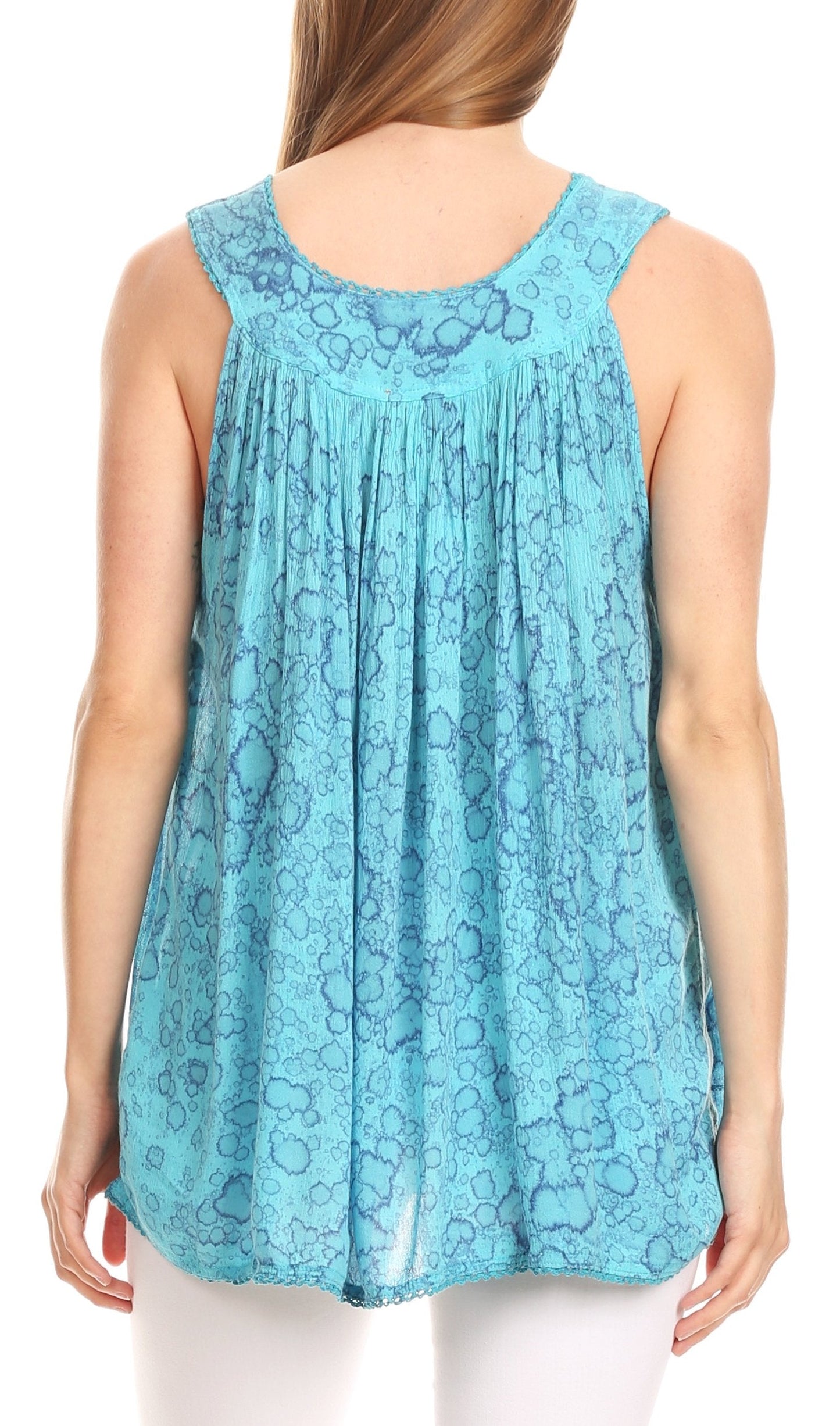 Sakkas Bohemian Summer Sleeveless Blouse - Concordia Style Boutique