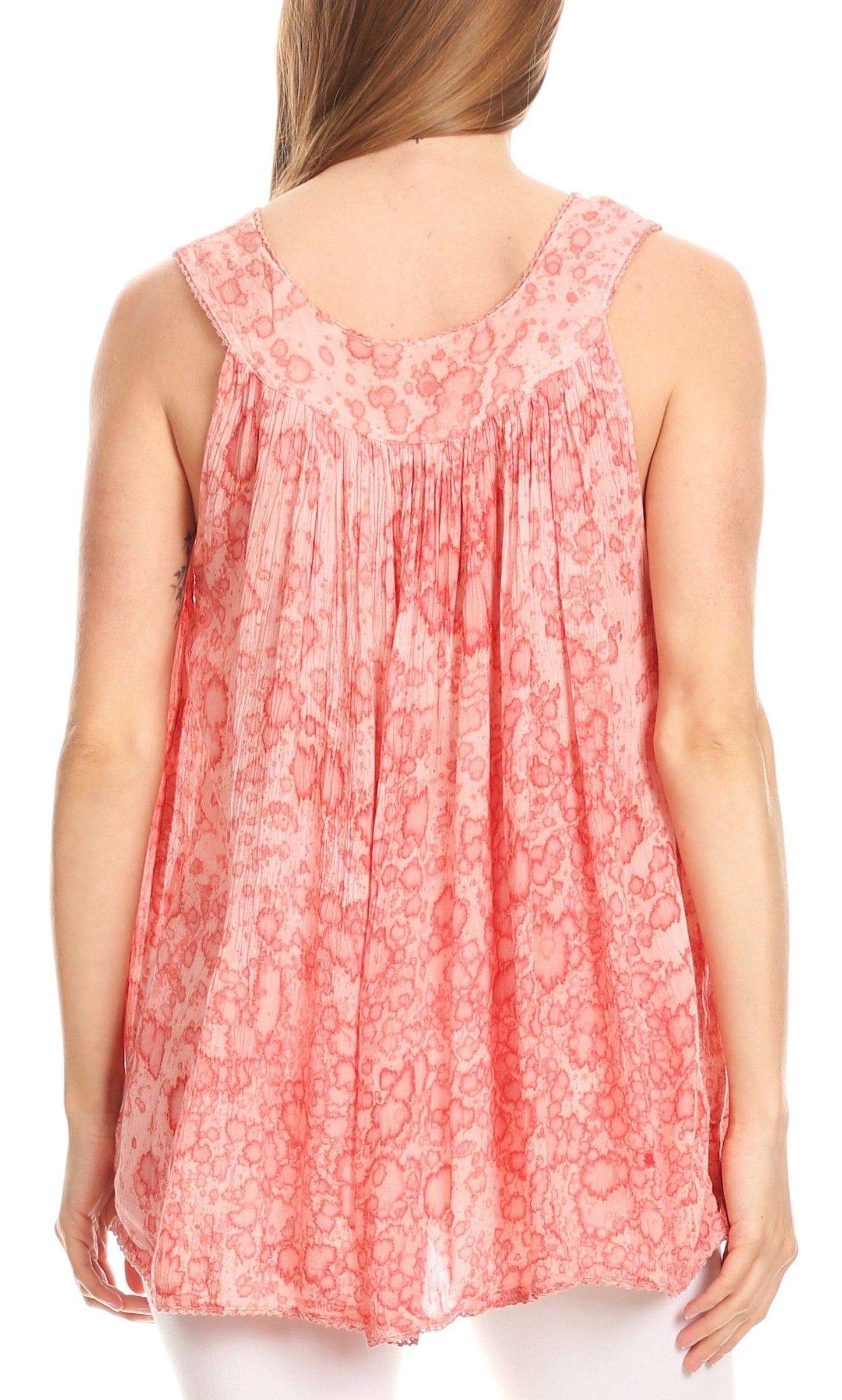 Sakkas Bohemian Summer Sleeveless Blouse - Concordia Style Boutique