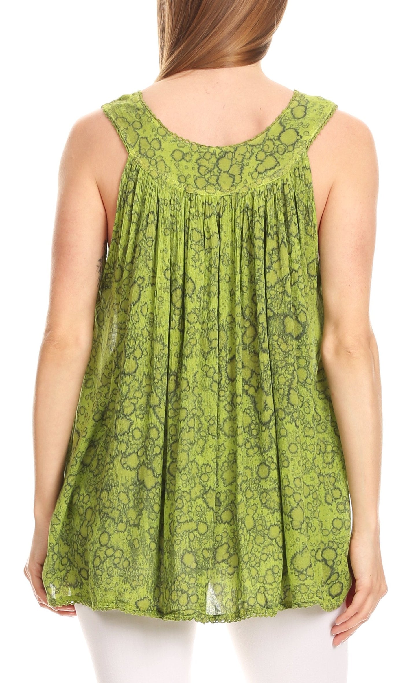 Sakkas Bohemian Summer Sleeveless Blouse - Concordia Style Boutique