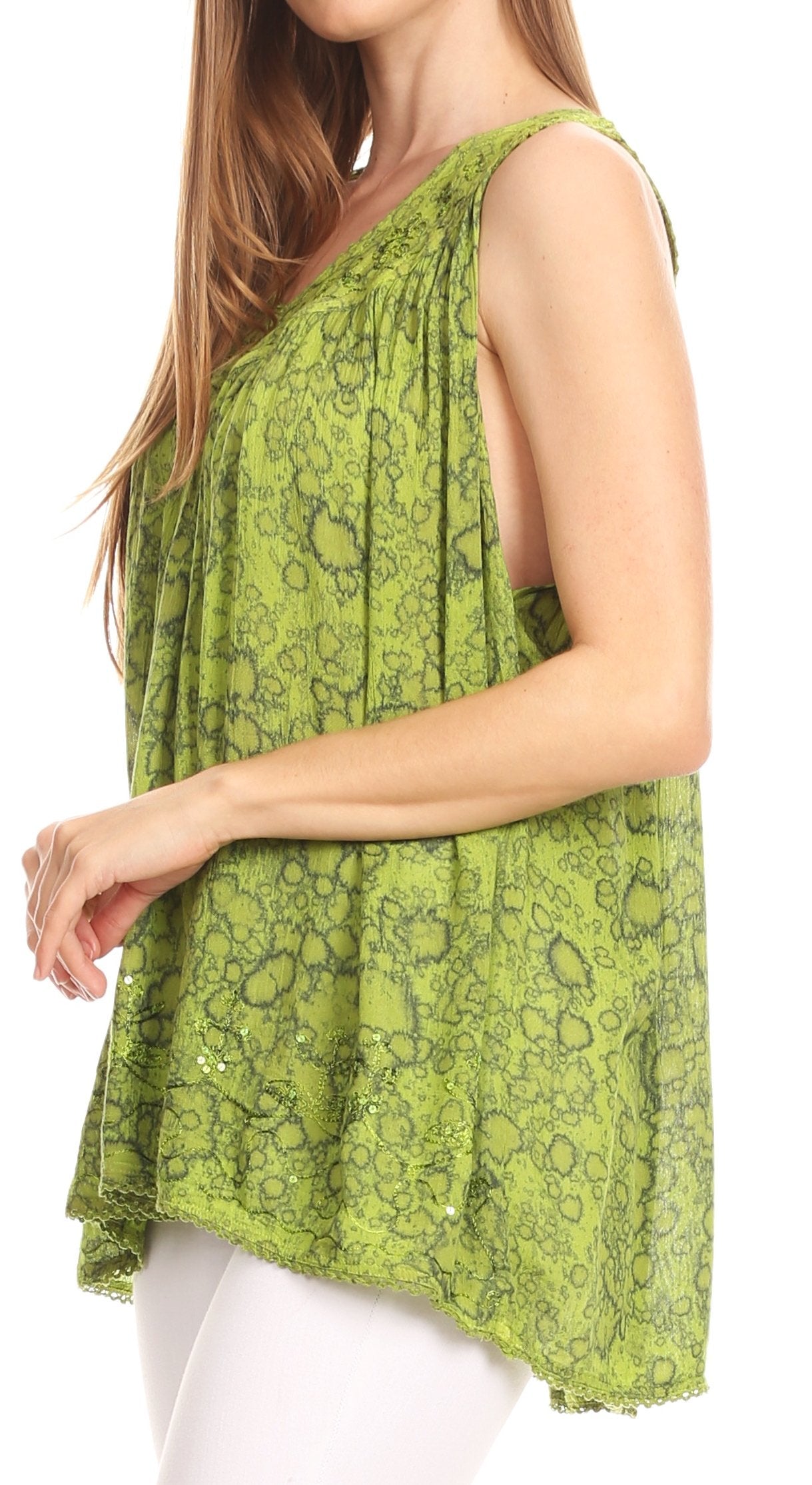 Sakkas Bohemian Summer Sleeveless Blouse - Concordia Style Boutique