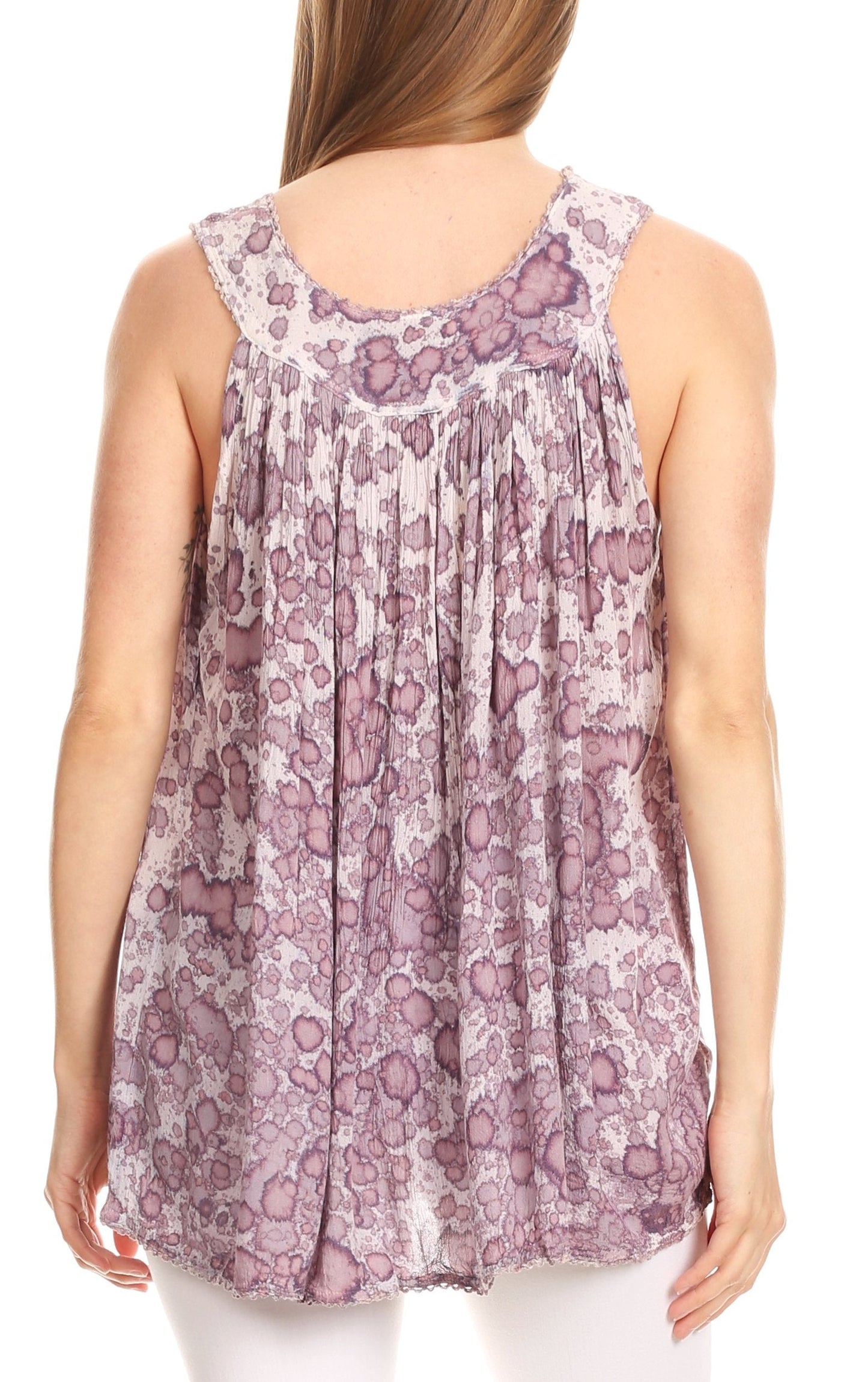 Sakkas Bohemian Summer Sleeveless Blouse - Concordia Style Boutique
