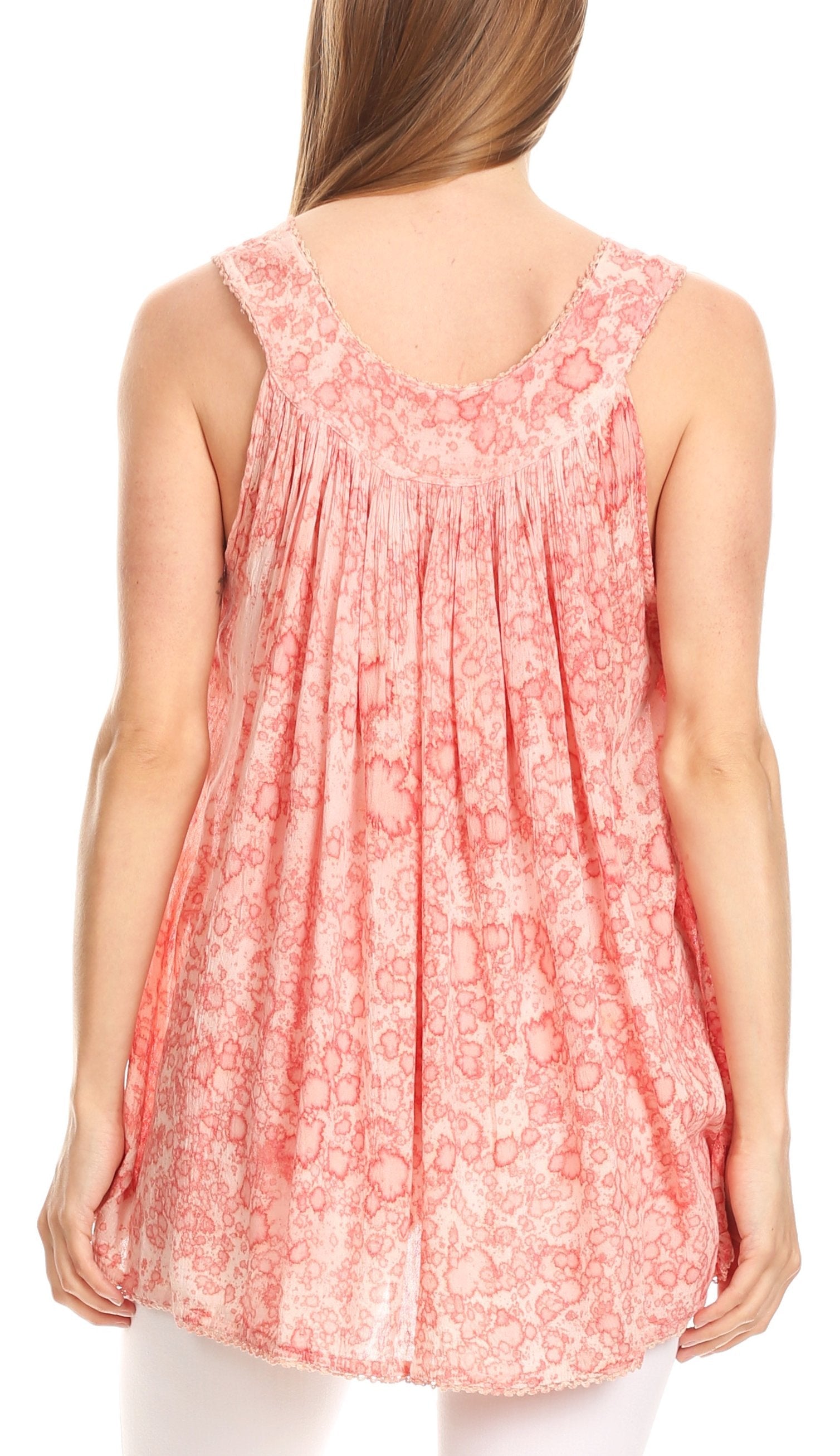 Sakkas Bohemian Summer Sleeveless Blouse - Concordia Style Boutique