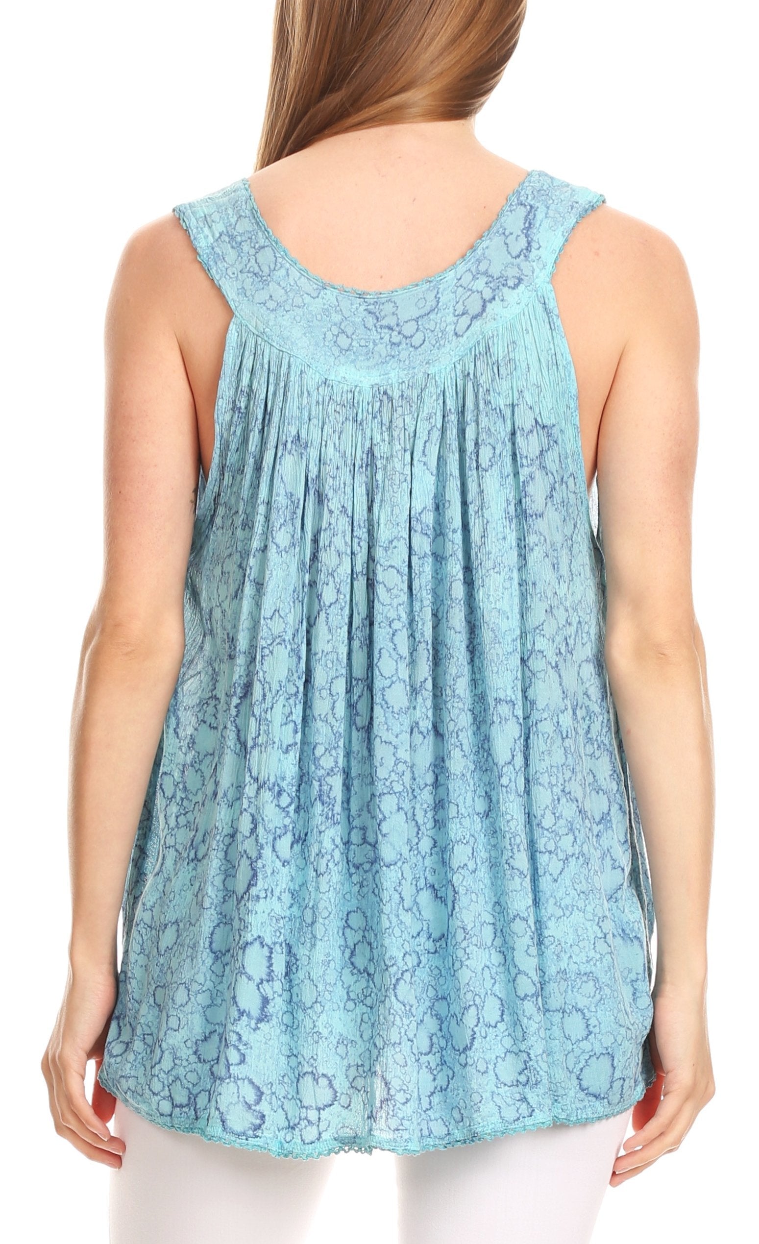 Sakkas Bohemian Summer Sleeveless Blouse - Concordia Style Boutique