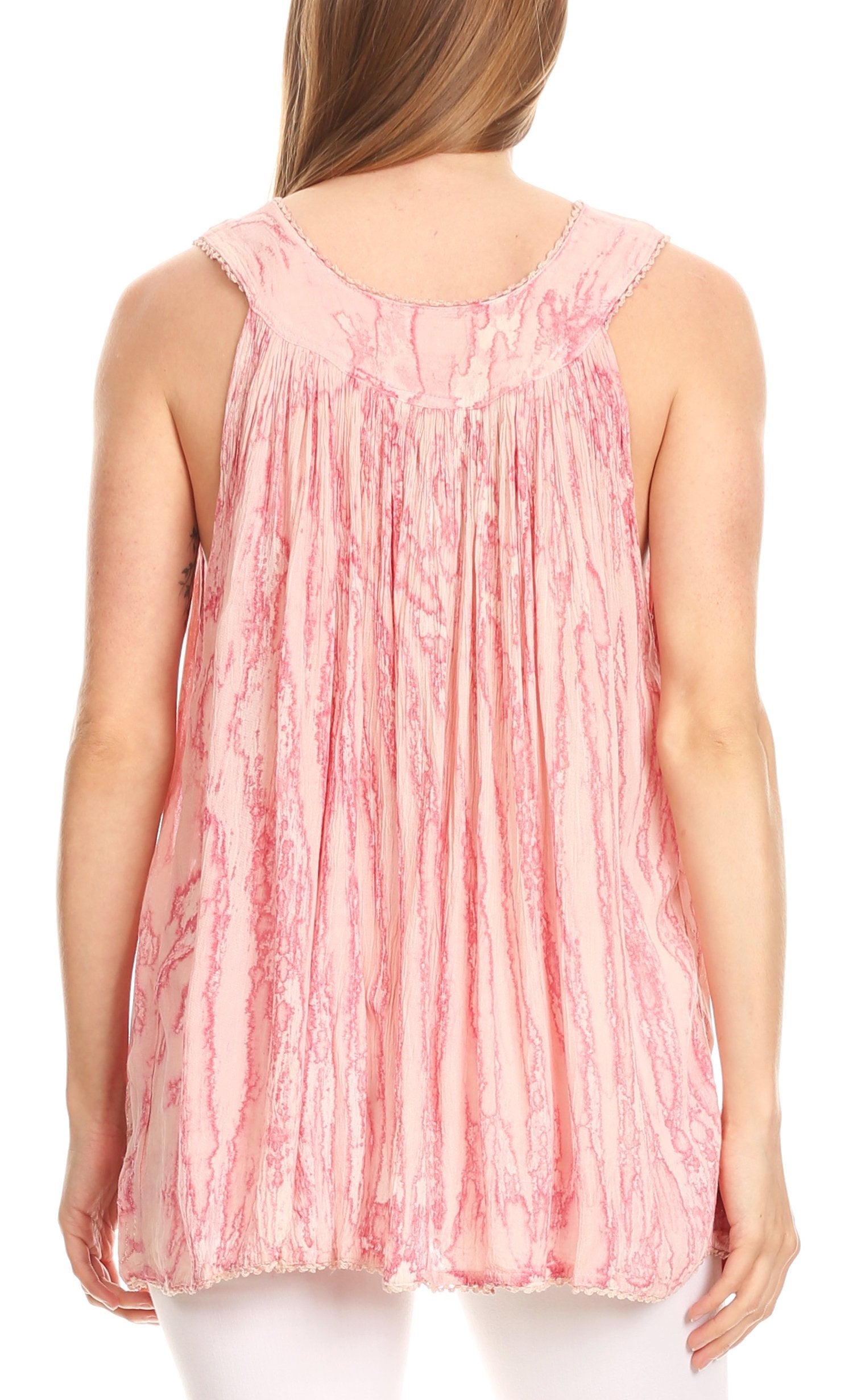Sakkas Boho Love Sleeveless Blouse - Concordia Style Boutique