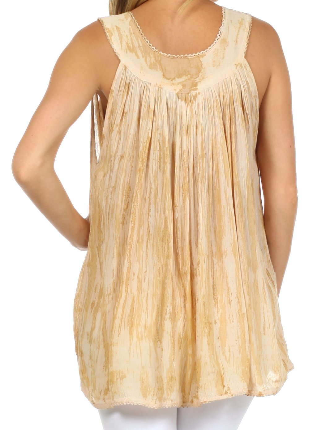 Sakkas Boho Love Sleeveless Blouse - Concordia Style Boutique
