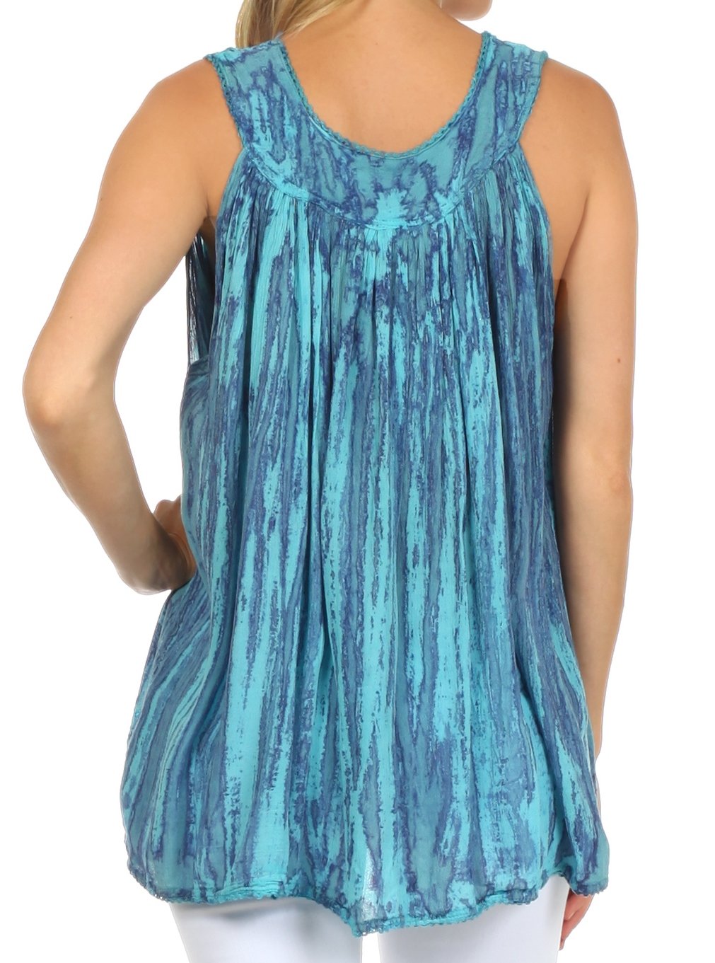 Sakkas Boho Love Sleeveless Blouse - Concordia Style Boutique