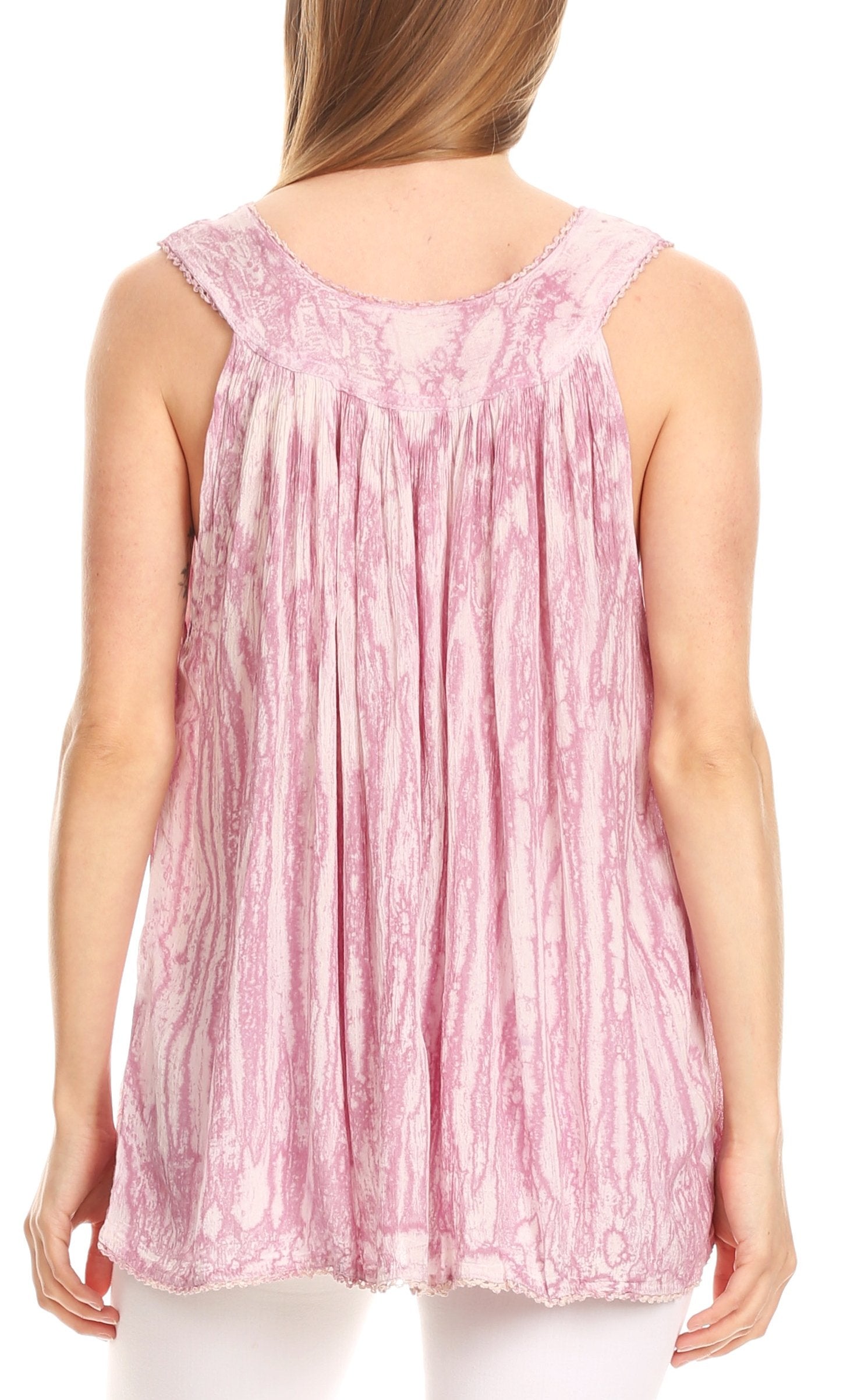 Sakkas Boho Love Sleeveless Blouse - Concordia Style Boutique