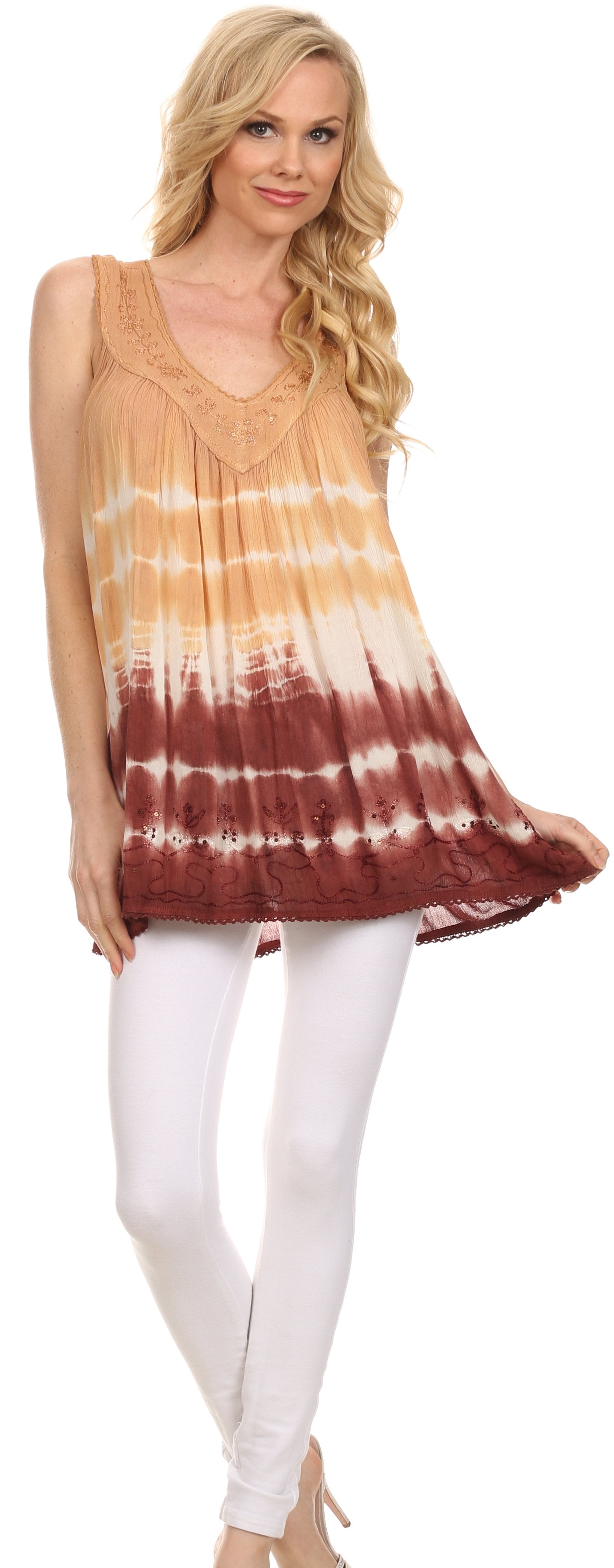 Sakkas Dakota Sky Sleeveless Blouse - Concordia Style Boutique