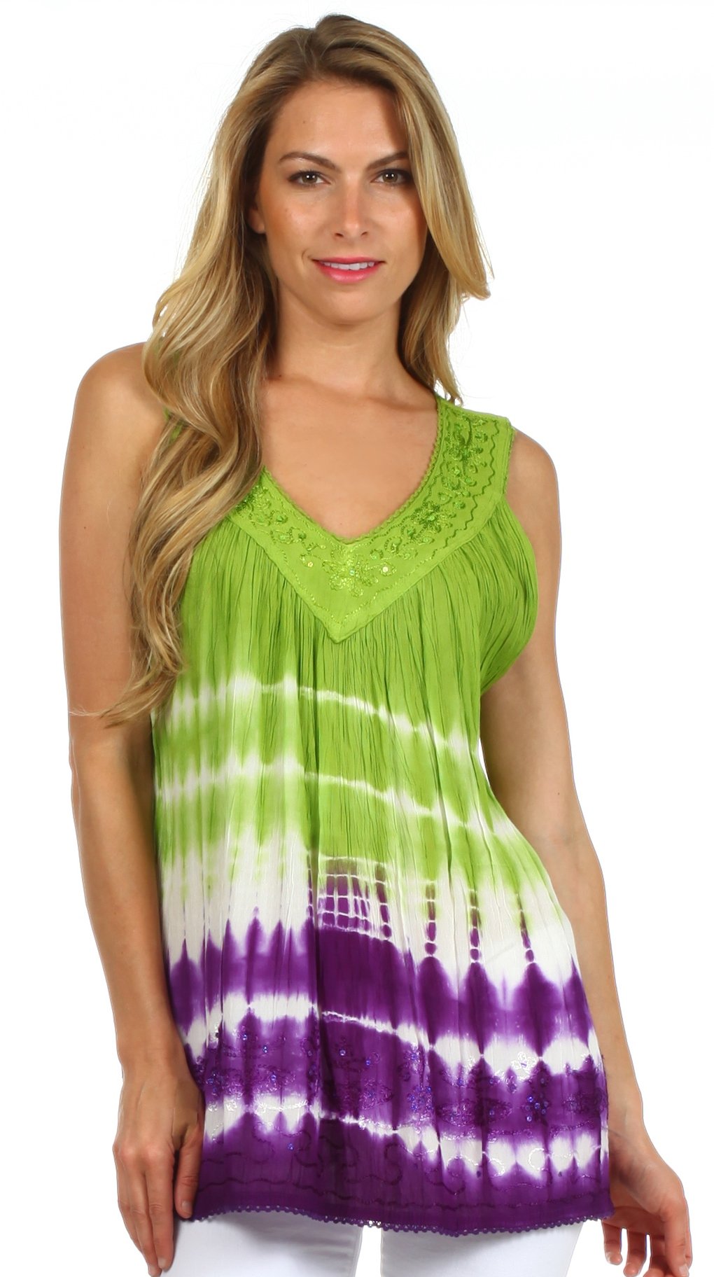 Sakkas Dakota Sky Sleeveless Blouse - Concordia Style Boutique