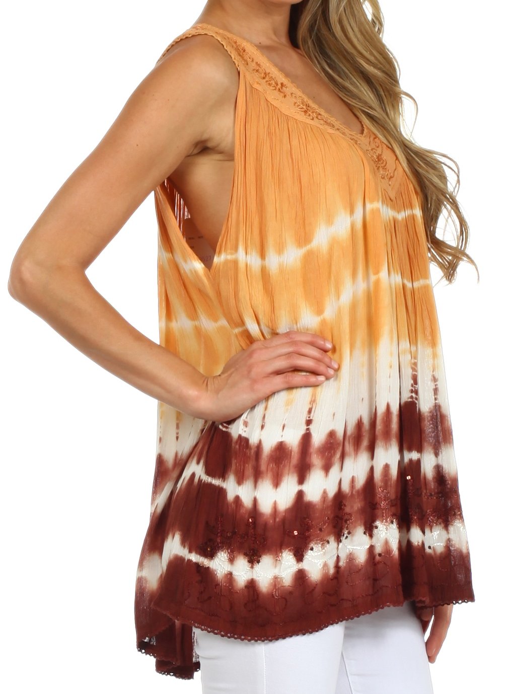 Sakkas Dakota Sky Sleeveless Blouse - Concordia Style Boutique