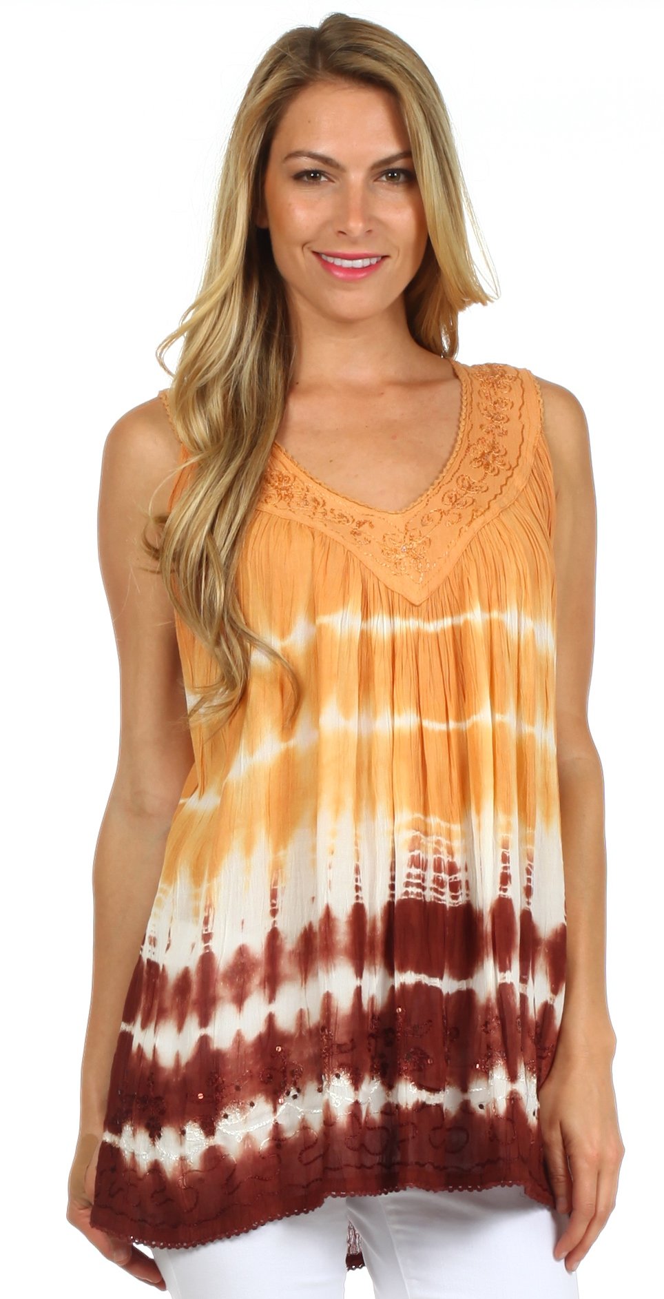 Sakkas Dakota Sky Sleeveless Blouse - Concordia Style Boutique