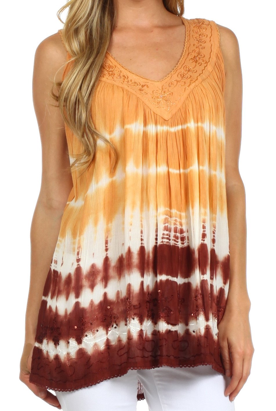 Sakkas Dakota Sky Sleeveless Blouse - Concordia Style Boutique