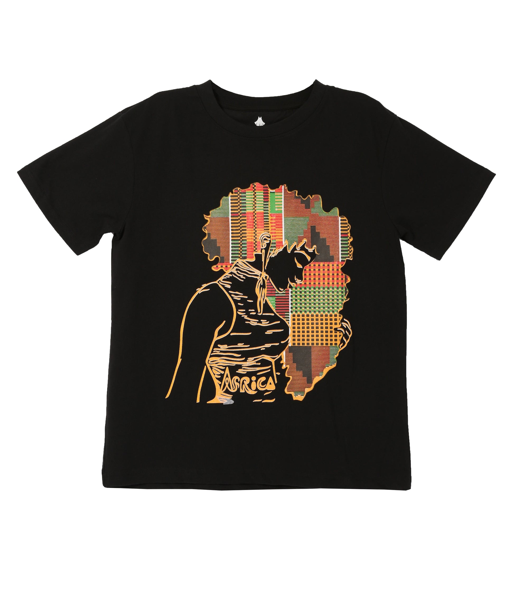 Sakkas Esi Unisex African American T-shirt Printed Kente Tee Short Sleeve - Concordia Style Boutique