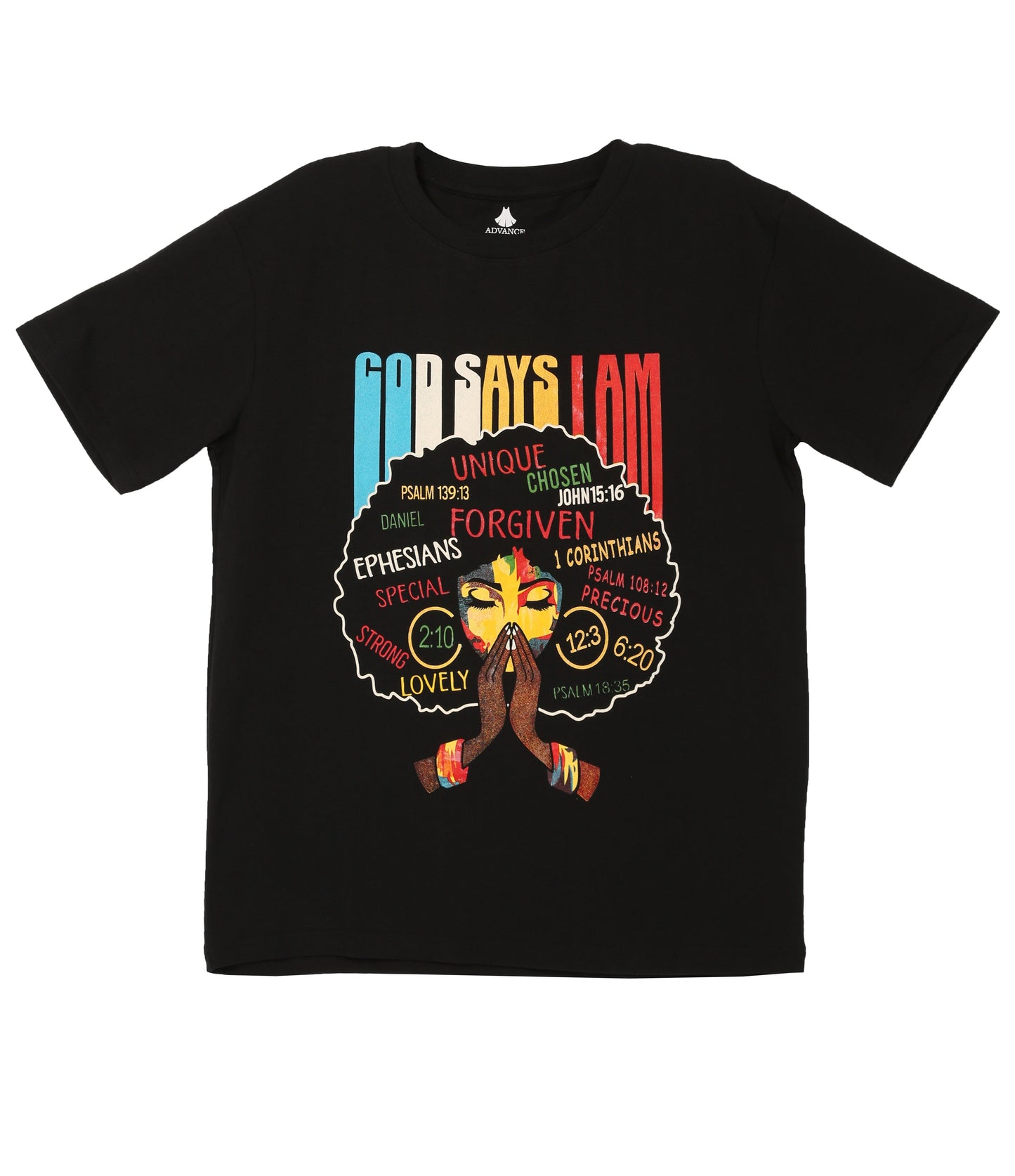 Sakkas Esi Unisex African American T-shirt Printed Kente Tee Short Sleeve - Concordia Style Boutique