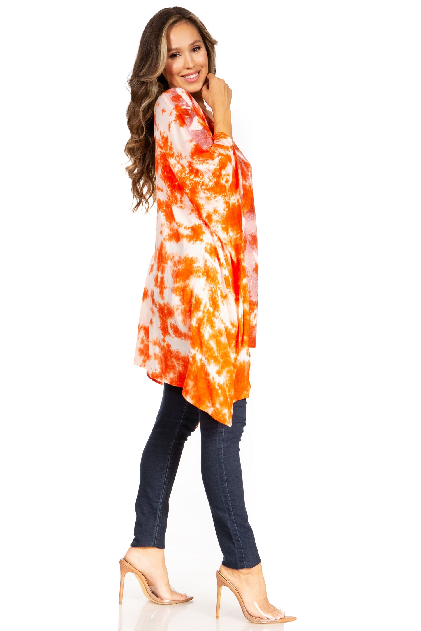 Sakkas Adalwin Second TieDye Desert Sun Circle Ponch Tunic Top Blouse W/Embroidery - Concordia Style Boutique