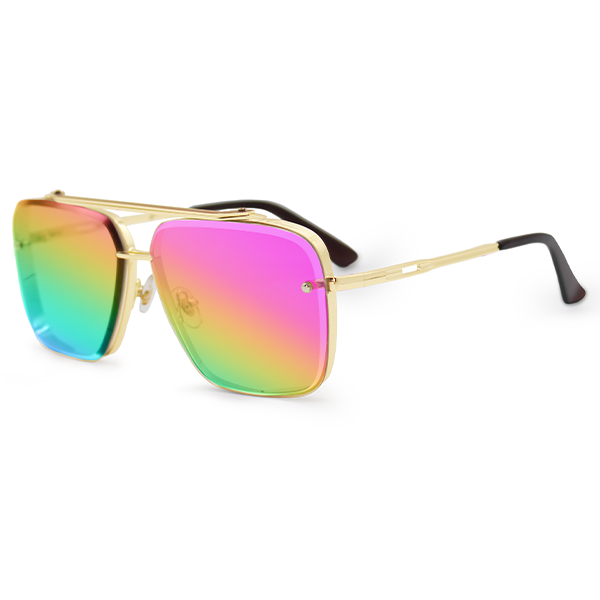 Bella - Pride Oversized Squared Aviators - Concordia Style Boutique