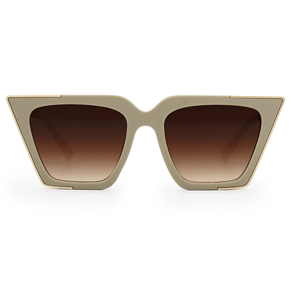 The CEO - Nude Frame Brown Lens Cateye Sunglasses - Concordia Style Boutique
