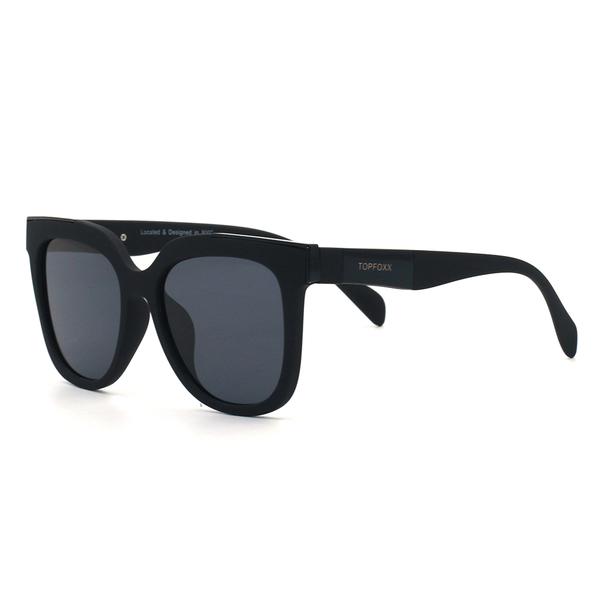 Coco - Sustainable Black Frame Black Lens Wayfarer Sunglasses - Concordia Style Boutique