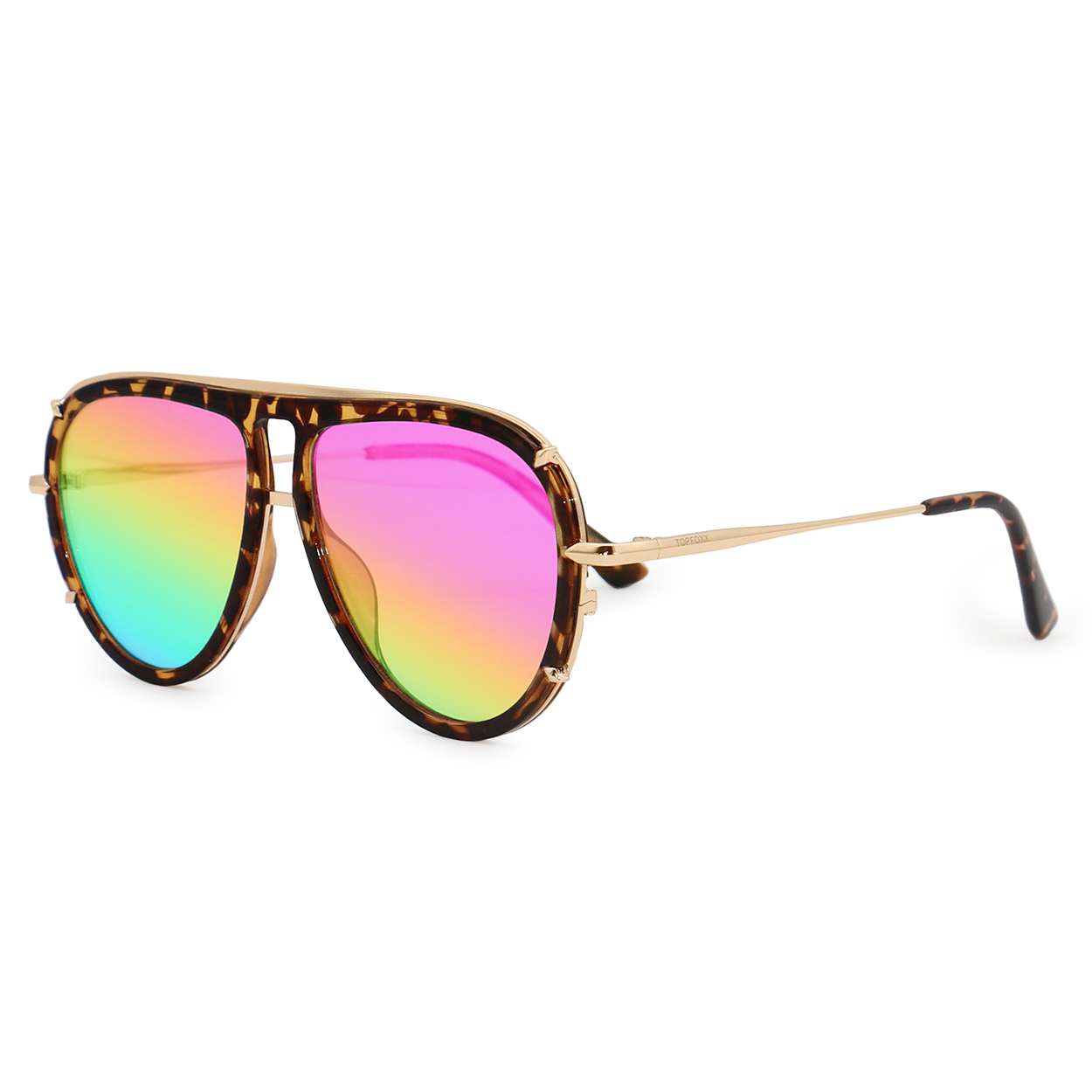 Ivy Luxe - Pride Tangle-Free Round Aviator Sunglasses - Concordia Style Boutique