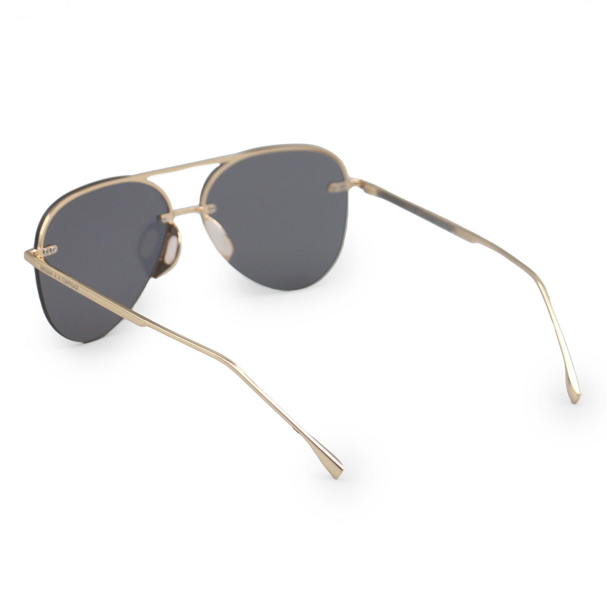 Smaller Megan 2 Mirrored Bronze - Tangle Free Aviator Sunglasses - Concordia Style Boutique