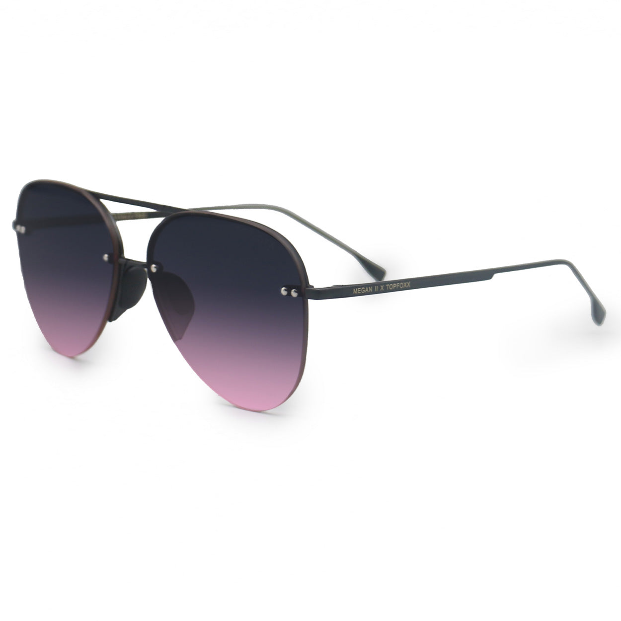 Smaller Megan 2 Faded Purple Pink - Tangle Free Aviator Sunglasses - Concordia Style Boutique