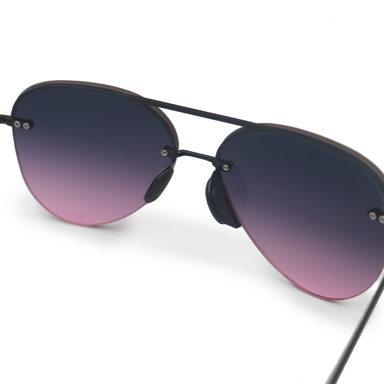 Smaller Megan 2 Faded Purple Pink - Tangle Free Aviator Sunglasses - Concordia Style Boutique
