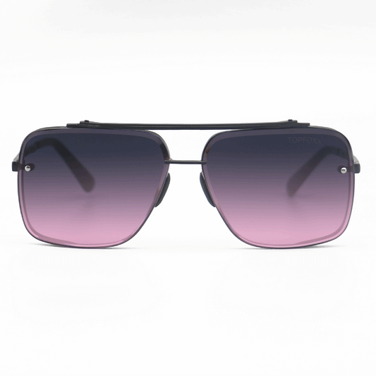 Bella Faded Purple and Pink - Tangle Free Aviator Sunglasses - Concordia Style Boutique