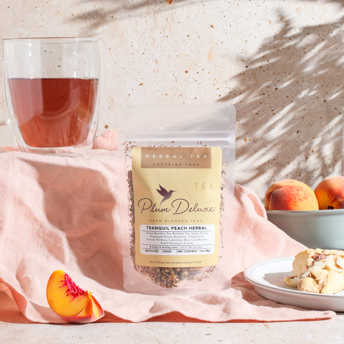 Tranquil Peach Herbal Tea (Pineapple - Peach - Chamomile) - Concordia Style Boutique