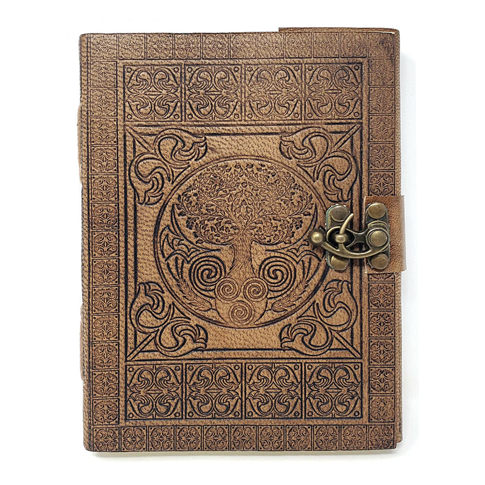 Tree of Life with Celtic Knots Leather Journal with Latch Closure - Premium Journal from The Witches Sage LLC - Just $20.95! Shop now at Concordia Style Boutique