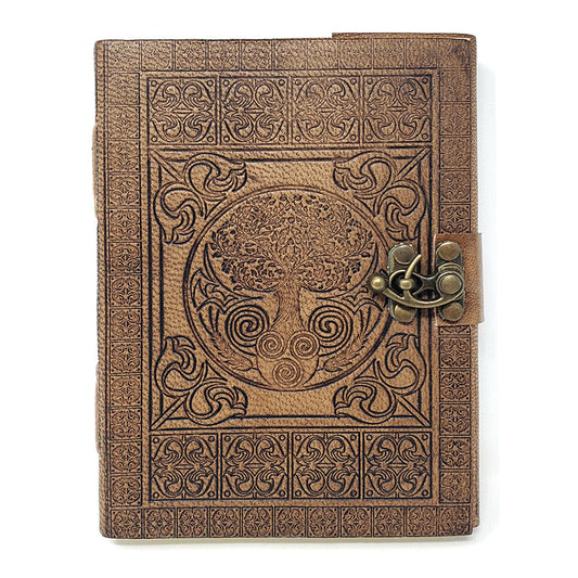 Tree of Life with Celtic Knots Leather Journal with Latch Closure - Premium Journal from The Witches Sage LLC - Just $20.95! Shop now at Concordia Style Boutique