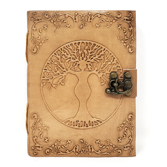 Tree Goddess Leather Journal with Latch Closure - Concordia Style Boutique
