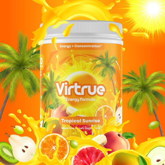 Tropical Sunrise Pre-Workout Energy Powder + Focus Boost & Hydration | Sugar Free - Concordia Style Boutique