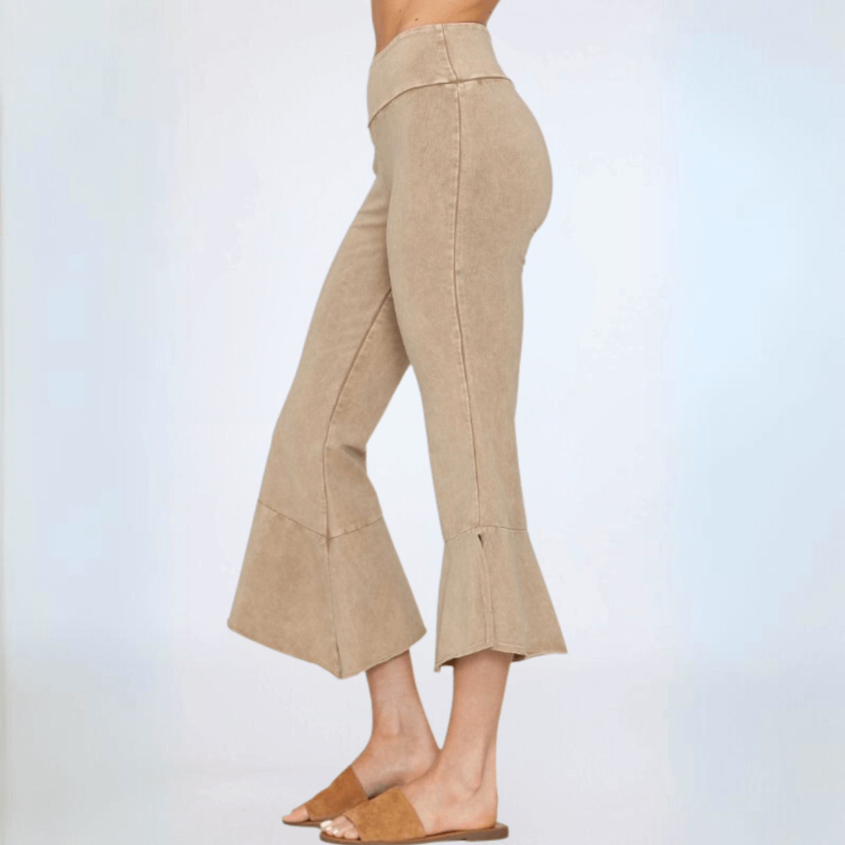 Tulip Hem Cotton Capri Pants Made in USA - Concordia Style Boutique