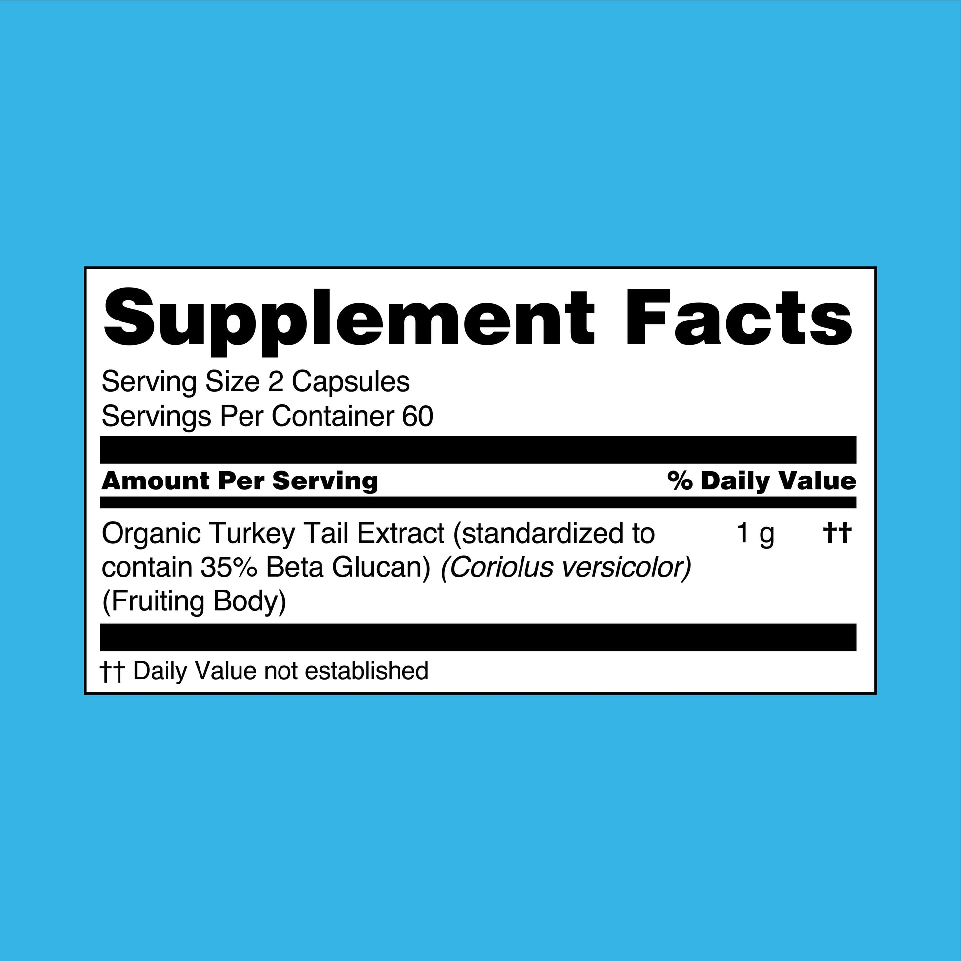 Turkey Tail Mushroom Extract Capsules - Concordia Style Boutique