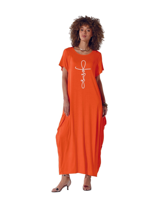 Believe in Jesus Maxi Dress by EY Boutique