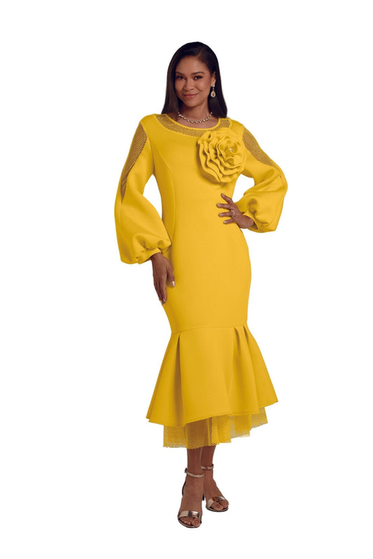 Chic 'n' Shapely Flounce Midi Dress by EY Boutique