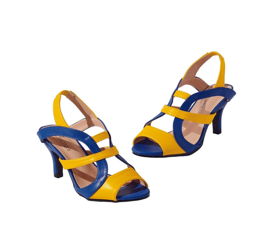 Bands of Color Strappy Sandals by EY Boutique